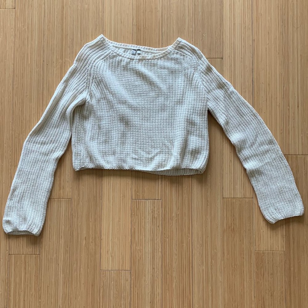 Mono B Cropped Knit Sweater